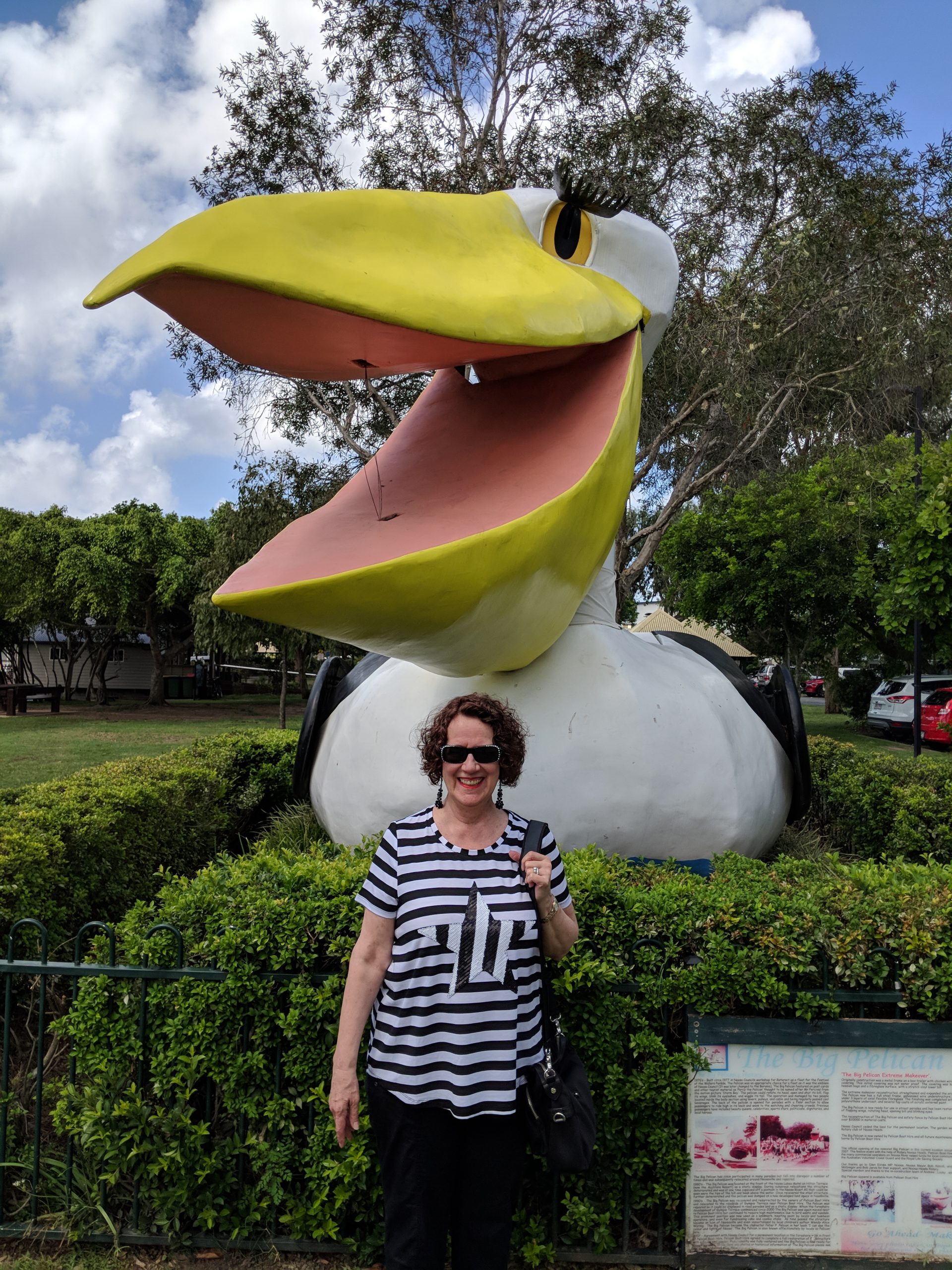 marilyn with Bird Noosa